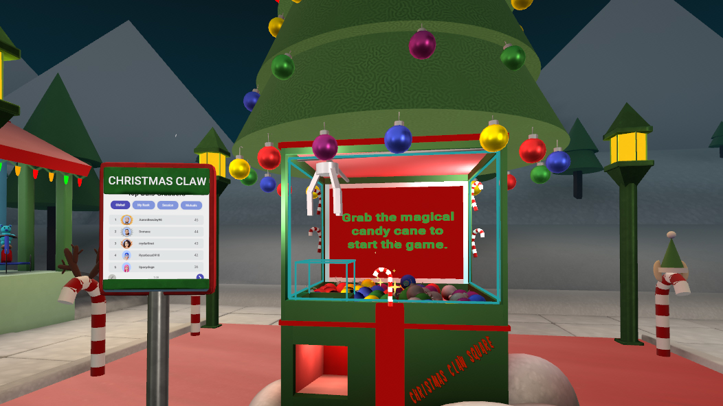 Meta Horizon Worlds - Christmas Claw Square