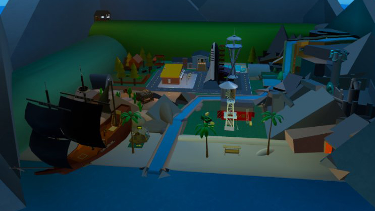 Action Island Birdsview - Meta Horizon Worlds