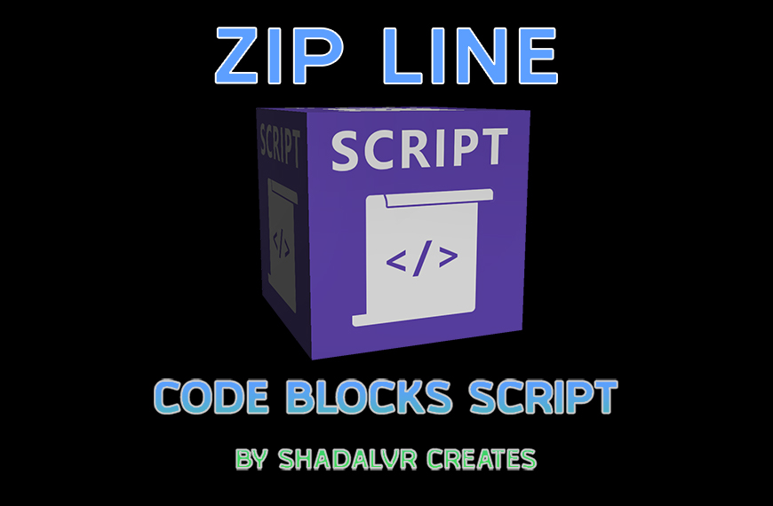 Zip Line Code Blocks Asset - Meta Horizon Worlds